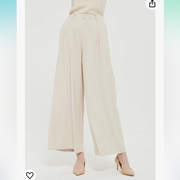 Women High Waist Casual Wide Leg Palazzo Pants - Picture 3 of 15